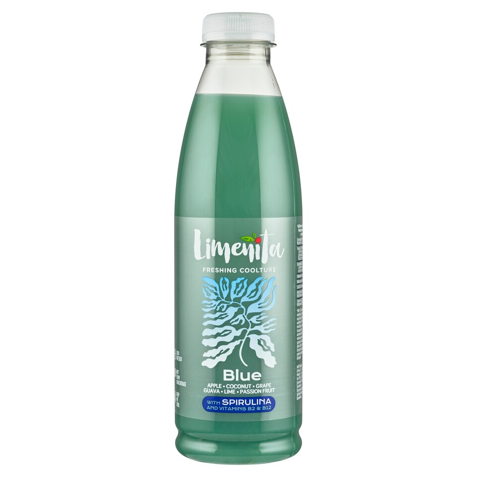 Obrázek 1 pro produkt Limeñita Blue směs ovocných šťáv a dření se spirulinou 750ml