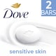 image 1 of Dove Sensitive Beauty Bar Soap with 1/4 Moisturising Cream 2 x 90g