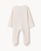 image 2 of F&F Baby Pure Cotton Striped I Love My Mummy Sleepsuit in White