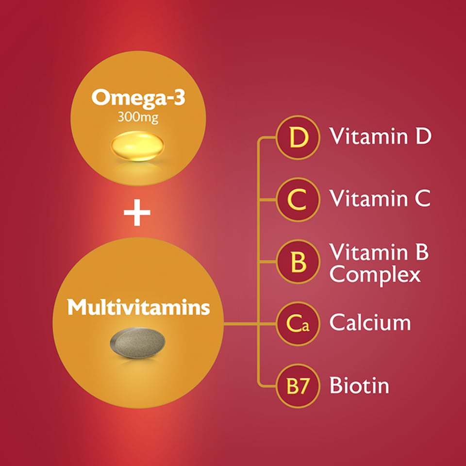 image 1 of Seven Seas Omega-3 & Multivitamins Women 50+ Duo Pack 60s