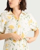 image 2 of F&F Floral Collared Midi Dress in Multi White