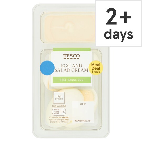 Tesco Egg & Salad Cream 130G Tesco Groceries