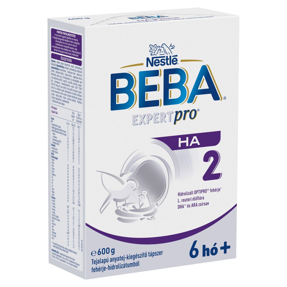 Beba ExpertPro HA 2 tejalapú anyatej-kiegészítő tápszer 6 hó+ 600 g