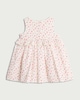 image 2 of F&F Baby Pure Cotton Floral Smocked Sleeveless Dress in Cream