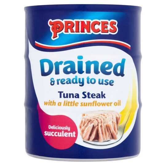 Princes Drained Tuna Steak In Sunflower Oil 3 Pack 120G Tesco Groceries