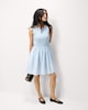 image 1 of F&F Shirred Sleeveless Mini Dress in Blue
