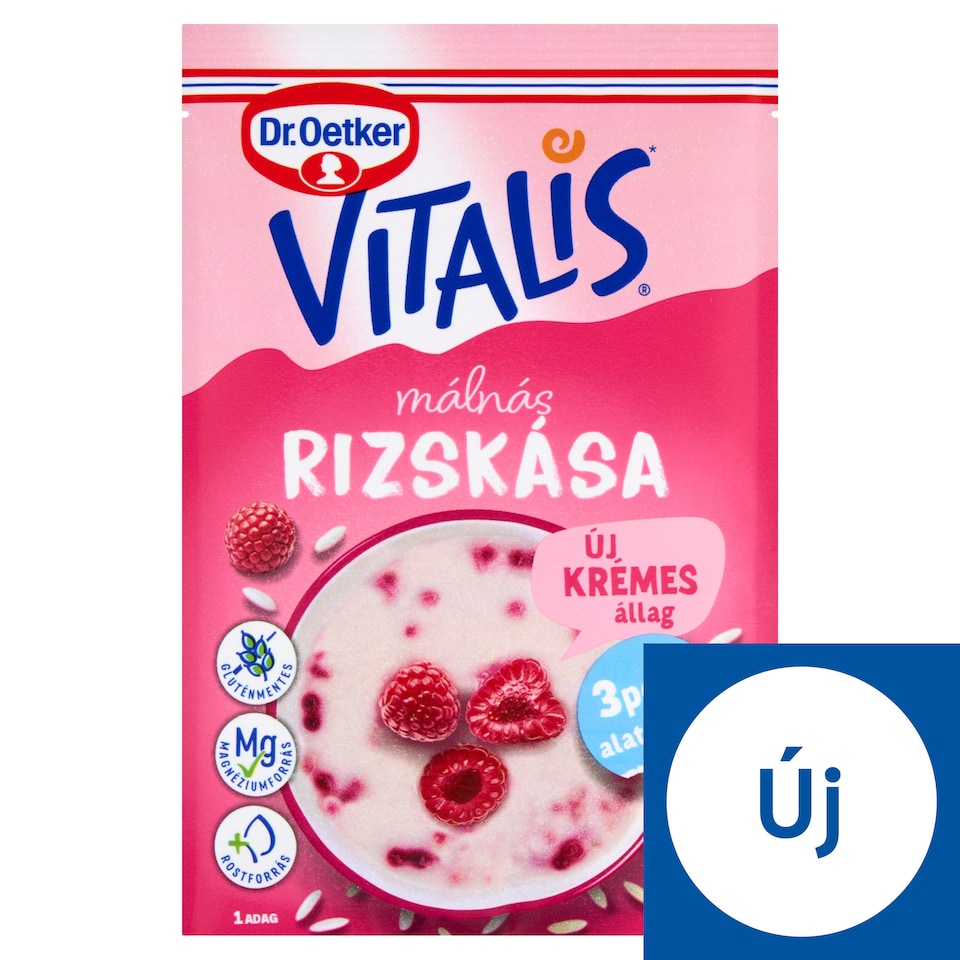 Dr. Oetker Vitalis málnás rizskása alappor 52 g