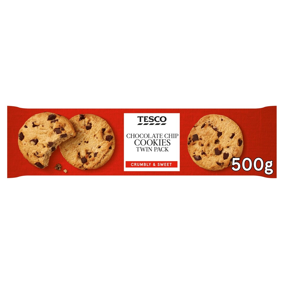 Tesco Chocolate Chip Cookie 2 X 250G