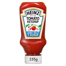 Heinz Tomato Ketchup 50% Less Sugar And Salt 235G
