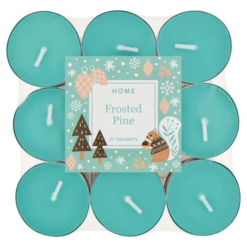 Home Frosted Pine Squirrel Scented Tealight 27 x 8,2 g