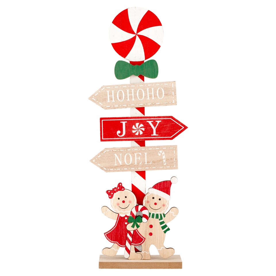 Mobil Digital Drevená tabuľa s perníčkom 13 x 5 x 34 cm