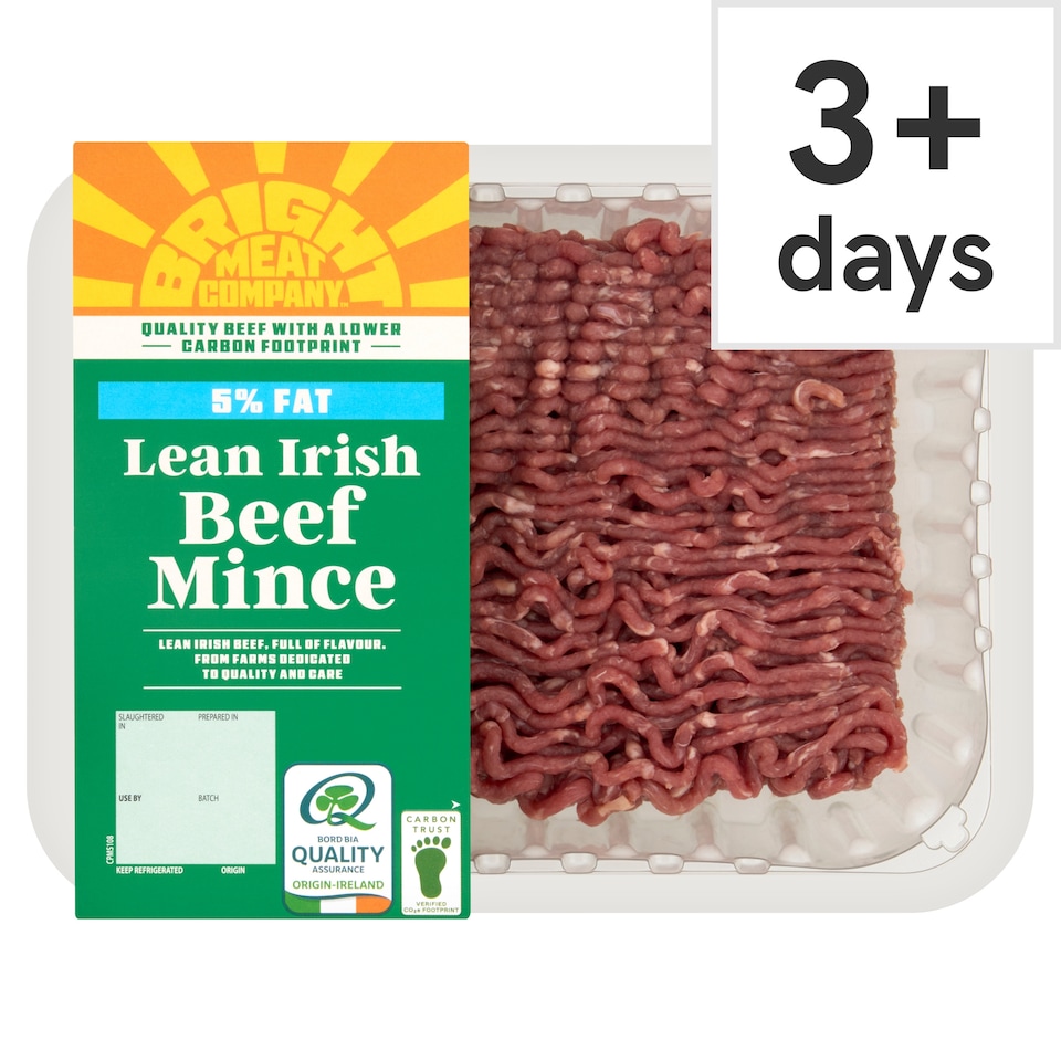 BRIGHT MEAT COMPANY 5% Fat Lean Irish Beef Mince 500g
