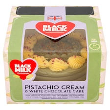 Black Milk Pistachio Cream & White Chocolate Cake