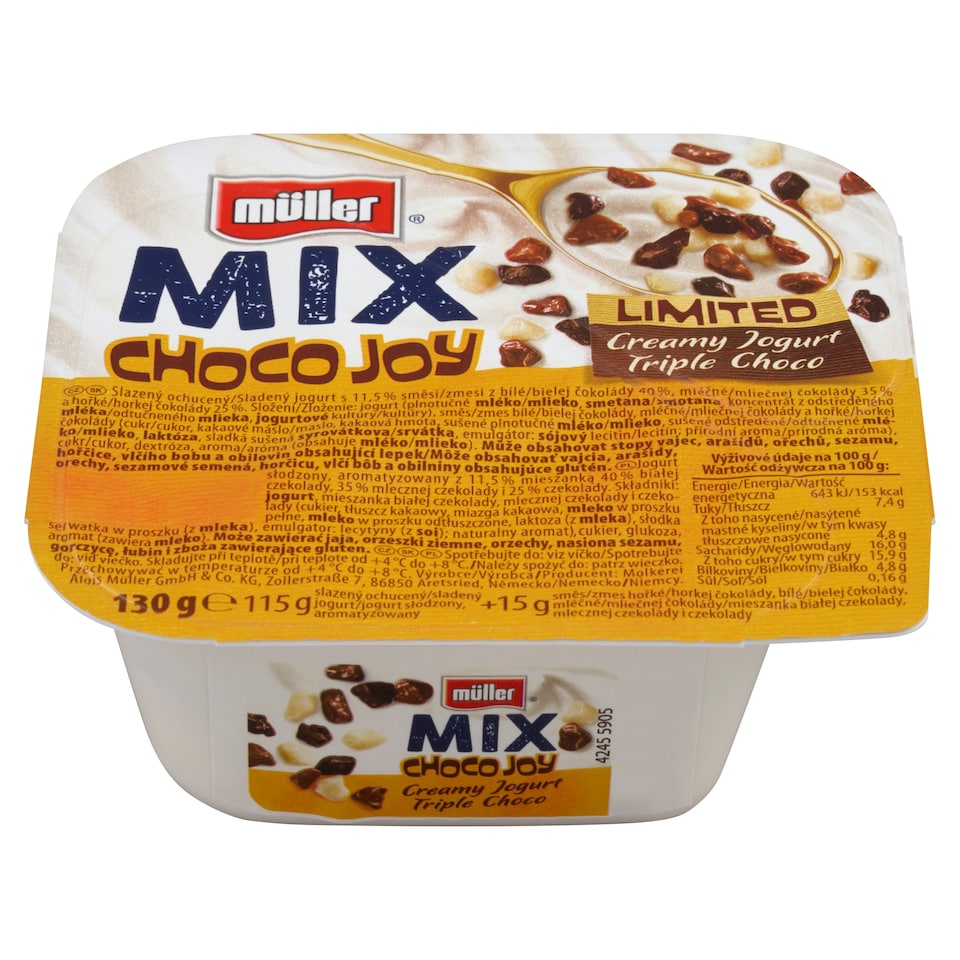 image 1 of Müller Mix Choco Joy Yogurt 130g