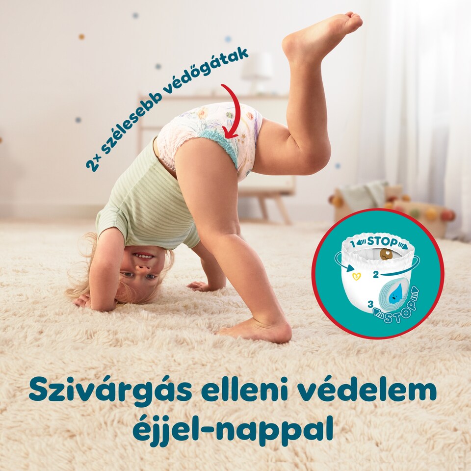 Pampers Active Baby Bugyipelenka, Méret 7, 74 Bugyipelenka, 15kg+  1. kép