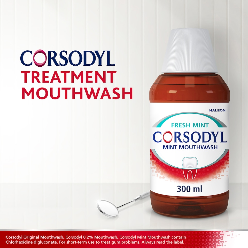 image 1 of Corsodyl Mint Mouthwash 300Ml