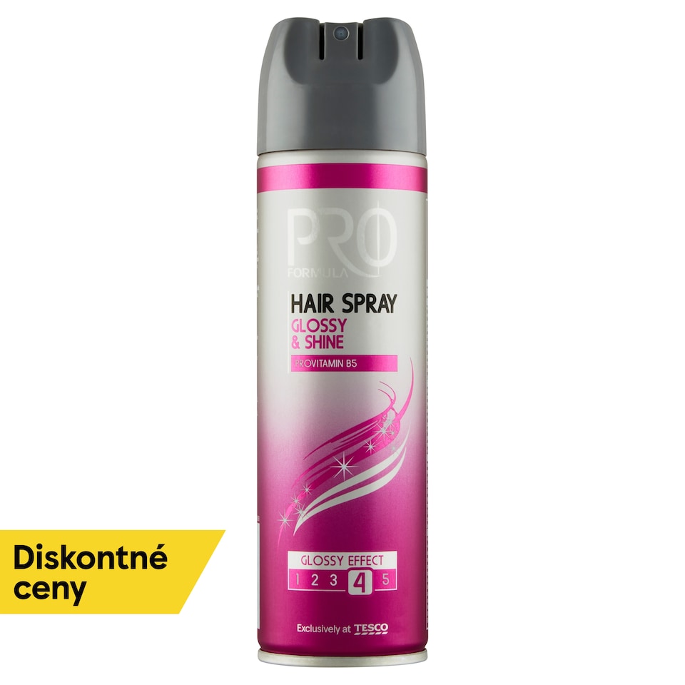 Tesco Pro Formula Glossy & Shine Hair Spray 250 ml