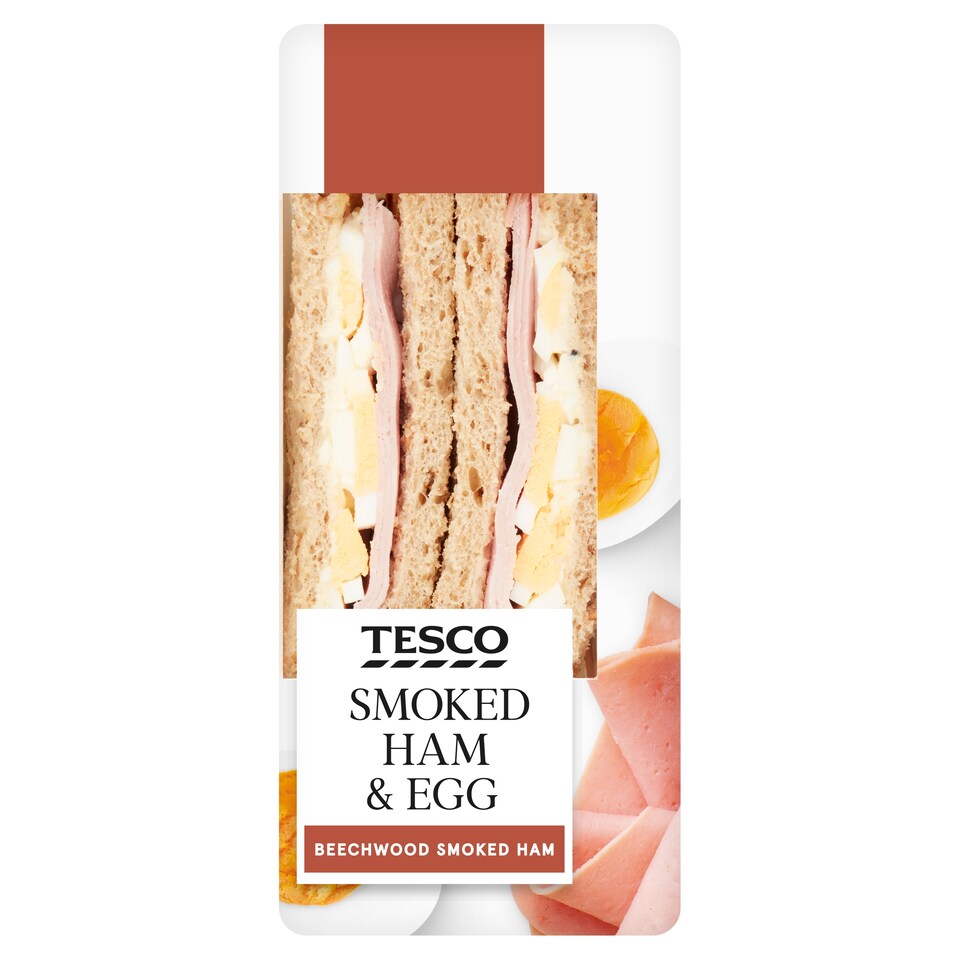 Tesco Smoked Ham And Egg Sandwich