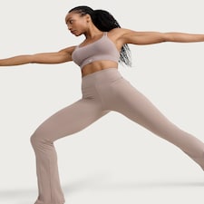 F&F Active ULTRASTRETCH High Waisted Flared Leggings in Brown