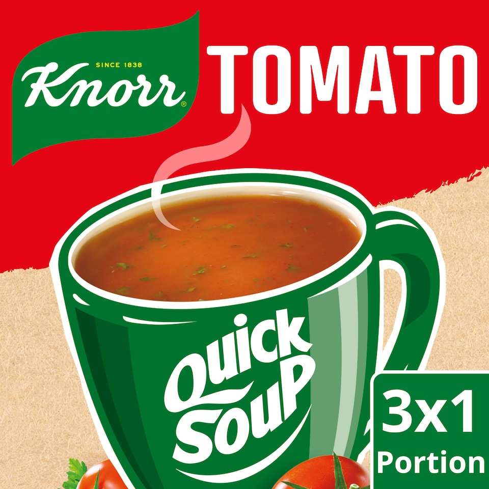 image 1 of Knorr Quick Soup Tomato 3 X 20G