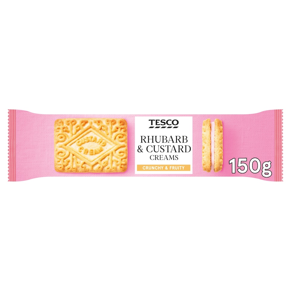 Tesco Rhubarb & Custard Creams 150G