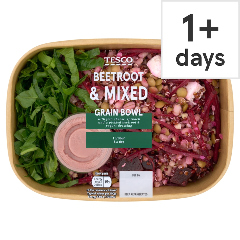 Tesco Beetroot & Mixed Grain Bowl 200g