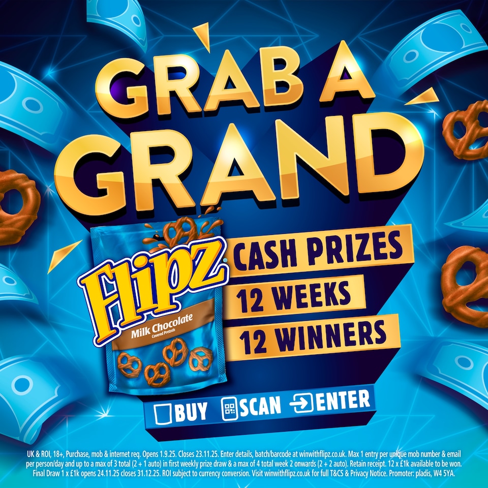 image 1 of Flipz Milk Chocolate Coated Pretzels 90G