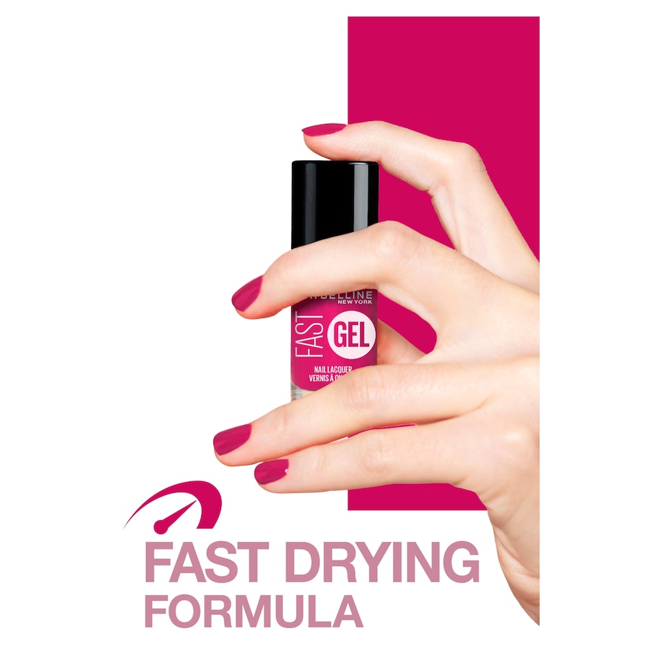 image 1 of Maybelline Fast Gel Nail Lacquer Fuschsia Ecstasy 6.7Ml