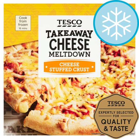 Tesco Stuffed Crust Cheese Pizza 431G Tesco Groceries