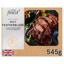 Tesco Finest Slow Cooked Beef Featherblade in a Spiced Salt and Pepper Rub & Sweet BBQ Glaze 545G