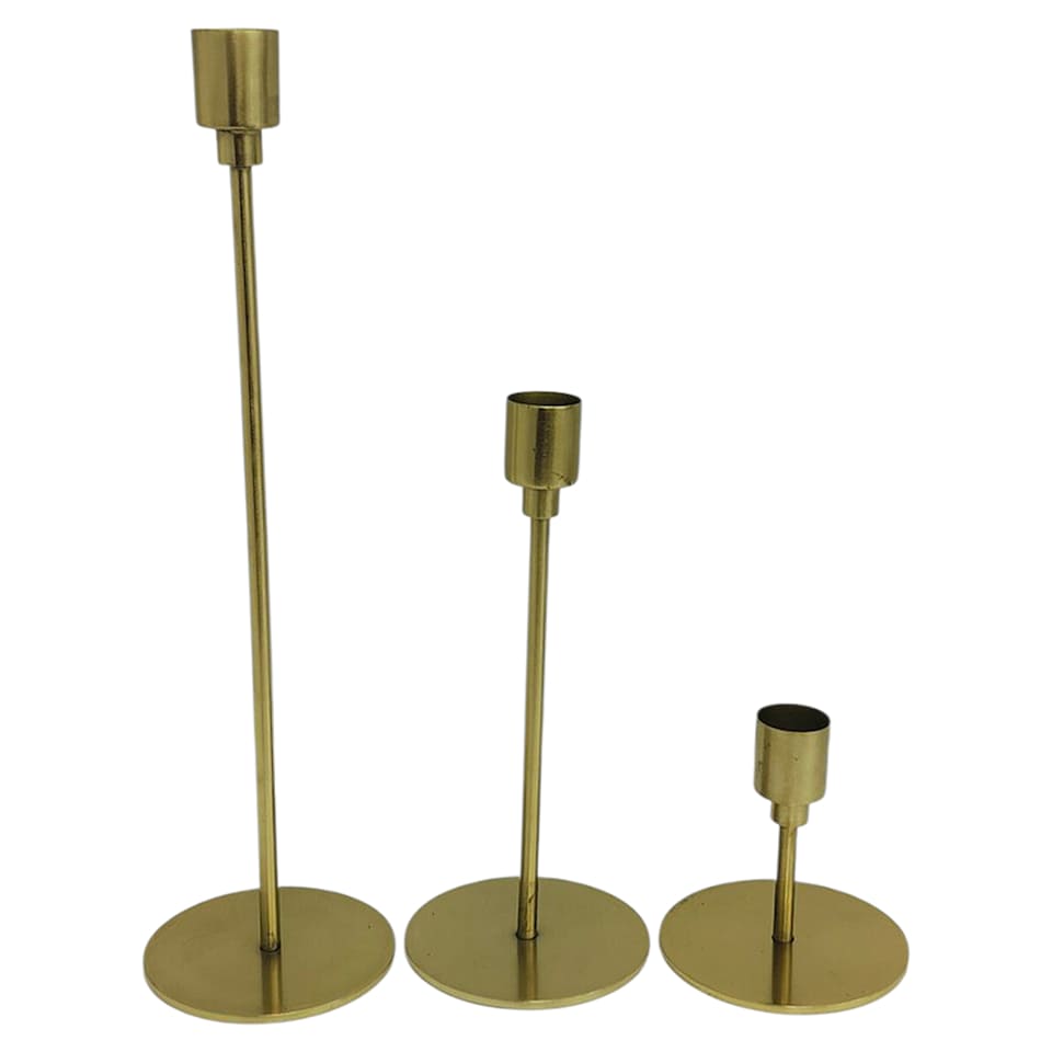 image 1 of F&F Home Set of Three Candle Holders  