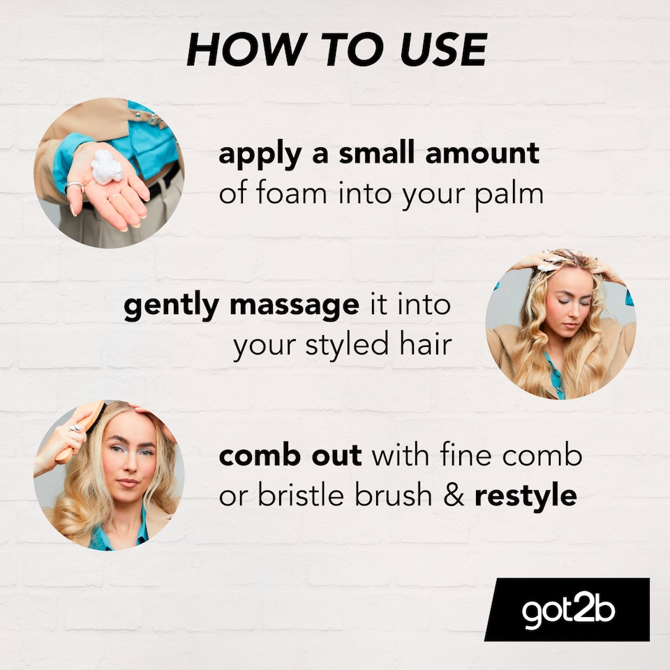 image 1 of got2b Un-Glued Styling Remover Foam 150ml