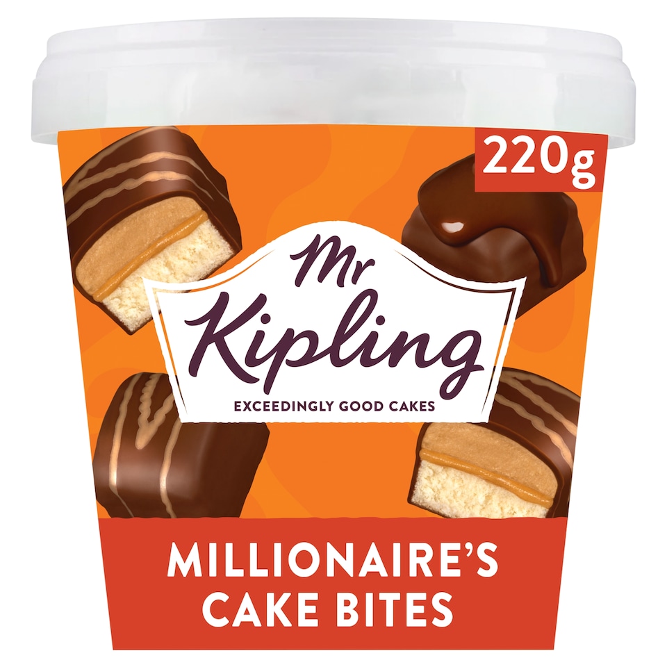 image 1 of Mr Kipling Millionaire’s Chocolate Caramel Mini Cake Bites 220g