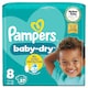 image 1 of Pampers Baby-Dry Size 8 Nappies Essential Pack 27 Pack