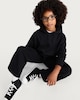 image 2 of F&F Girls Cotton Rich Hooded Sweatshirt in Black