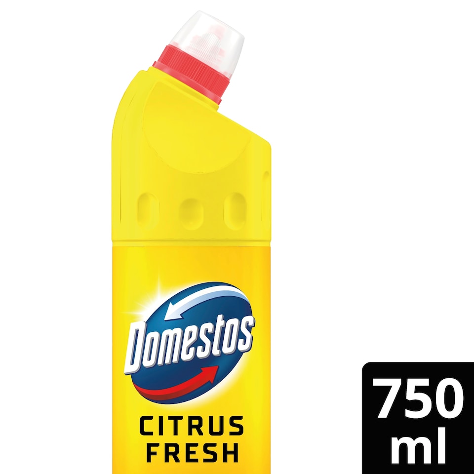 image 1 of Domestos Bleach Citrus Toilet Cleaner 750ml
