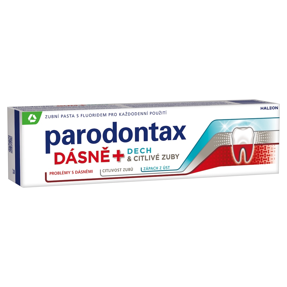 Obrázek 1 pro produkt Parodontax Dásně + dech & citlivé zuby zubní pasta s fluoridem 75ml
