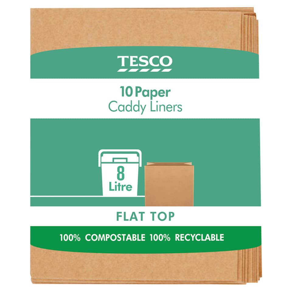 image 1 of Tesco 10 Paper Caddy Liners