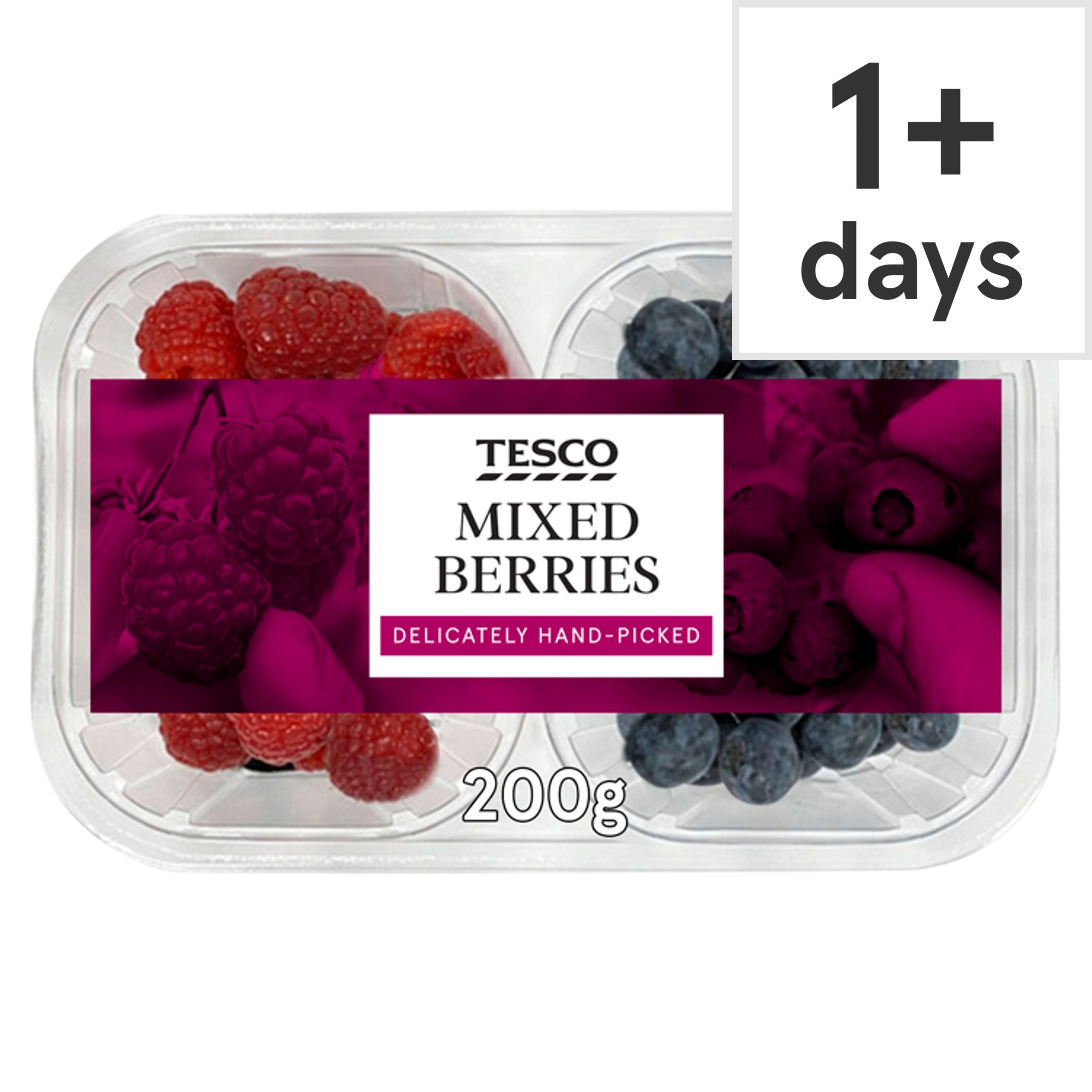 Tesco Yogurt Raspberry Tesco Raspberries & Blueberries 200G - Tesco Groceries