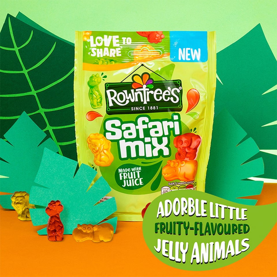 image 1 of Rowntree's Safari Mix Sweets Sharing Bag 115g