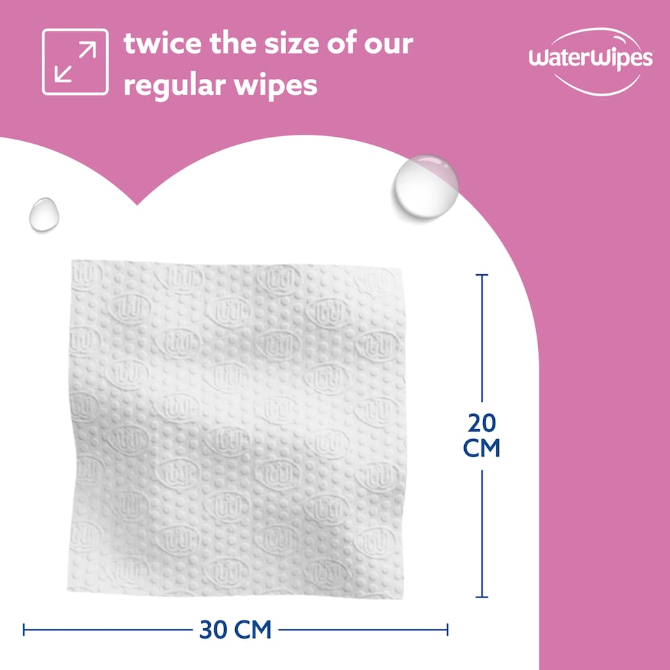 image 1 of WaterWipes Adult Care Sensitive Wipes 30 wipes