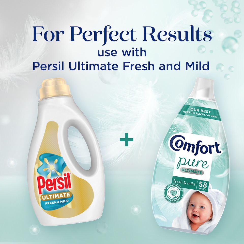 image 1 of Comfort Ultimate Pure Fresh & Mild Fabric Ultra-Concentrated Fabric Conditioner 58 Wash 870ML