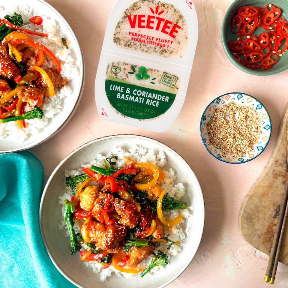 image 1 of Veetee Lime & Coriander Basmati  Rice 250g