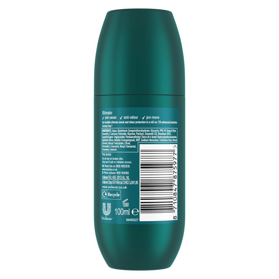 image 1 of Sure For Men Advanced Work Out Antiperspirant Deodorant 100Ml