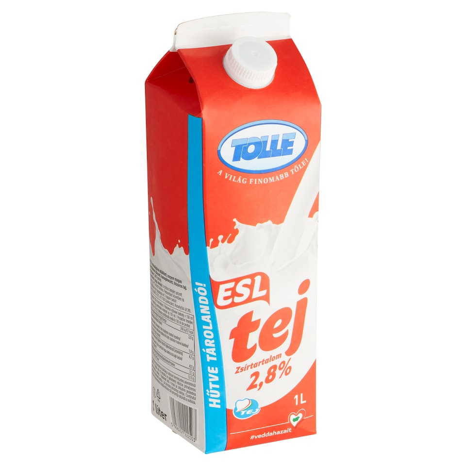 Tolle ESL félzsíros tej 2,8% 1 l 1. kép