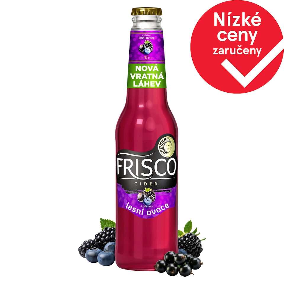 Frisco Cider s příchutí lesní ovoce 330ml