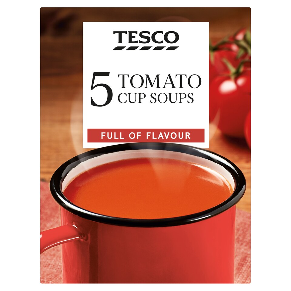 Tesco Tomato Soup In A Mug 5 Pack 120G