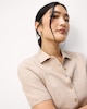 image 3 of F&F Knitted Short Sleeved Cardigan in Neutral