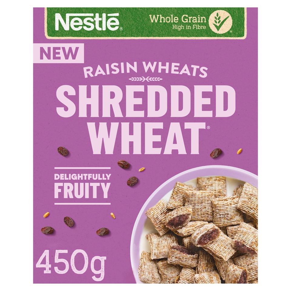 Nestlé Shredded Wheat Bitesize Raisin Breakfast Cereal 450g