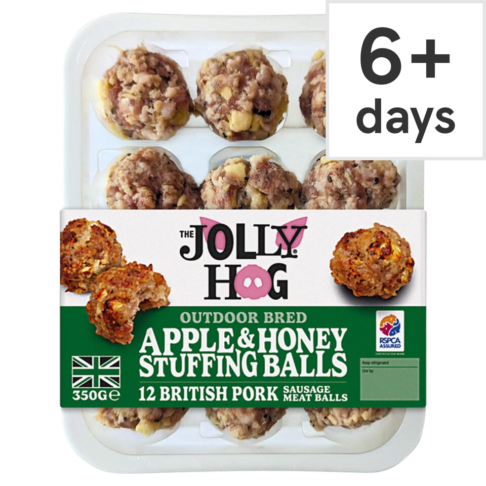 The Jolly Hog 12 Pork, Apple & Honey Stuffing Balls 350g Tesco Groceries